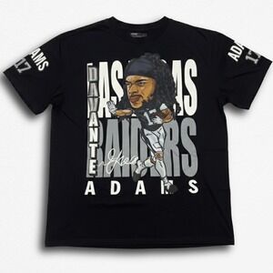 Pro Standard Davante Adams Las Vegas Raiders Black Graphic T-Shirt Mens Large